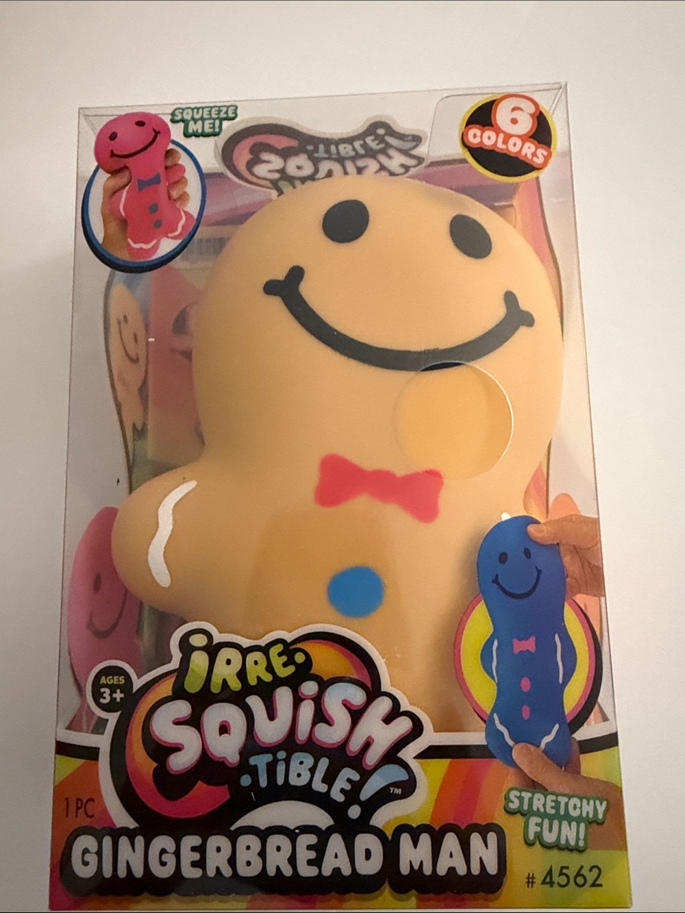 Gingerbread Man Squishy – Stretchy Sensory Toy